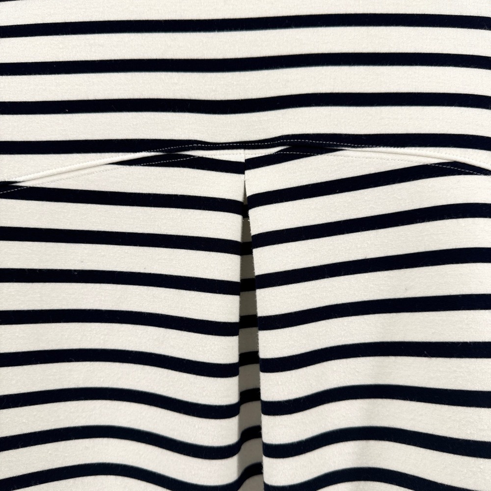 Spanx AirEssentials Crew Neck Sweatshirt Black Stripe Cream Size XL 50347R - Picture 4 of 11